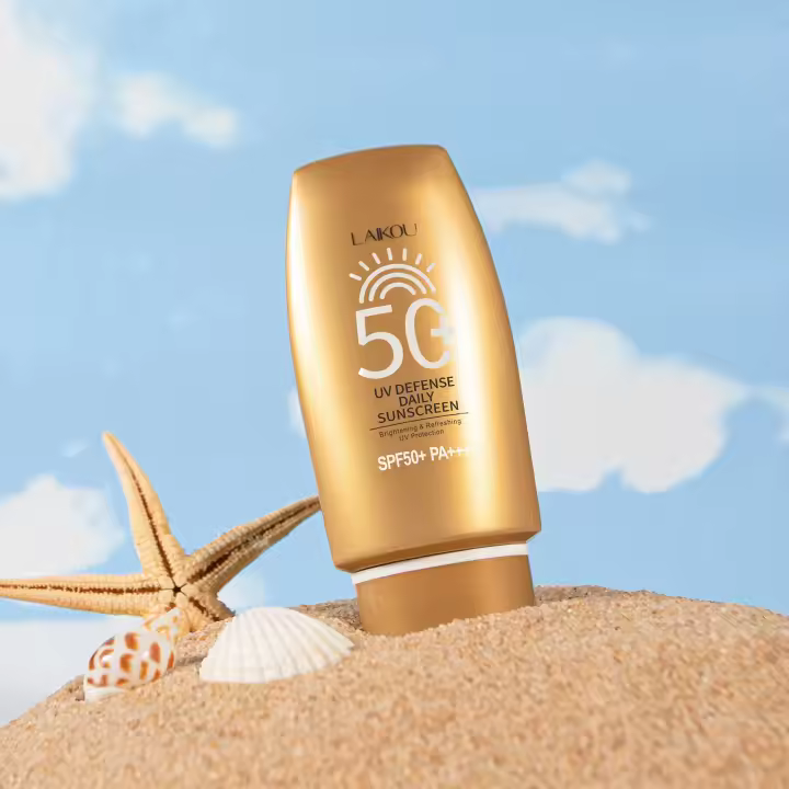 Crema Solar LAIKOU SPF50+ Bloqueador de UV para Piel de Korea Hidratante Suave para Cara y Cuerpo - 1
