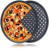 Plato de Malla Redondo Antiadherente Herramienta de Cocina para Hornear Pizza con Agujeros - details 1