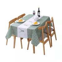 Mantel de rejilla impermeable para mesa, Protector Rectangular a prueba de polvo para cocina, comedor, a prueba de aceite - details 2