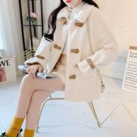 Nueva chaqueta Sherpa de otoño invierno para mujer, chaqueta corta holgada y versátil - details 9