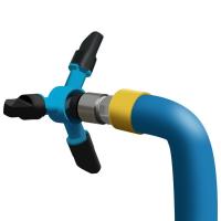 Aspersor de trampolín giratorio de 360 ​​grados, riego automático en espiral, aspersor de ducha para mascotas, boquilla de riego de jardín ajustable - details 5