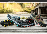 Zapatos de senderismo al aire libre para hombre, zapatillas deportivas de escalada para hombre, botas de montaña impermeables para caza táctica - details 3
