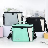 Bolsa de almuerzo aislada, bolsas de almuerzo grandes para mujeres y hombres, bolsa de almuerzo reutilizable con correa de hombro ajustable - details 2