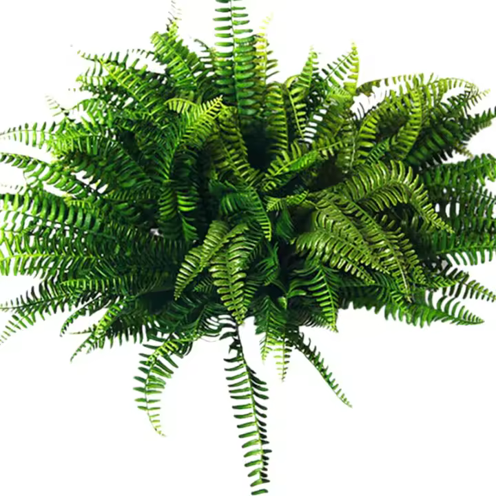 Planta Artificial de seda para decoración del hogar, Helecho Boston, 10 piezas, colgante, verde falso - 1