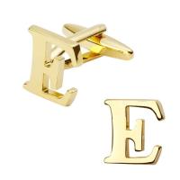 Gemelos de latón pulido a mano para hombre, joyería de alta calidad, chapado en oro, A-Z, 26 letras, moderno, nuevo - details 5