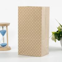 Bolsa de papel Kraft desechable, bolsas de regalo de puntos a rayas, embalaje para hornear dulces, galletas, pan, recuerdos de fiesta de Navidad y boda, 50 unidades por lote - details 12