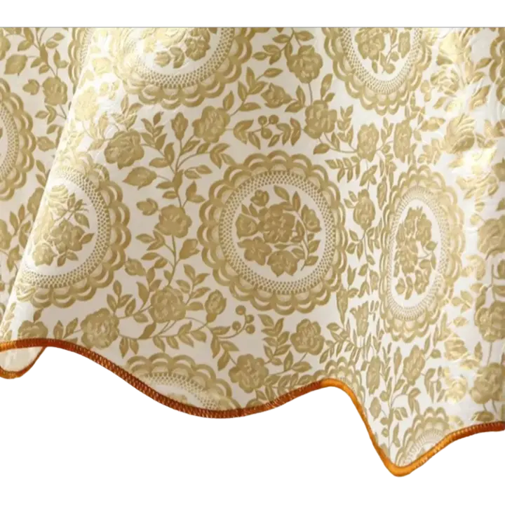 Mantel de Mesa de PVC Impreso Impermeable y Resistente al Aceite Cubierta de Mesa para el Hogar Decoración 150/180cm - 1