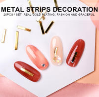 KADS tiras de Metal dorado para decoración de uñas - details 0