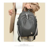 Mochila de cuero suave para mujer, bolso de un solo hombro, bolso escolar, bolso de viaje de gran capacidad, bolso de ocio versátil, moderno y nuevo. - details 9