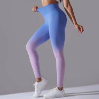 Yoga degradado para mujer, leggings de gimnasio de cintura alta, pantalones deportivos sin costuras, pantalones de entrenamiento para correr - details 38