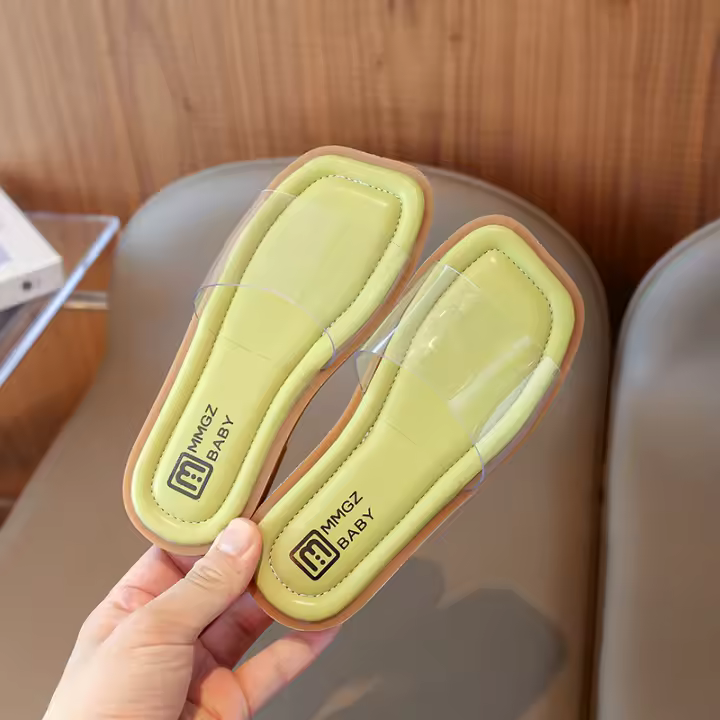 Nuevas zapatillas de una palabra para interiores y exteriores de fondo suave, sandalias para bebés - 1