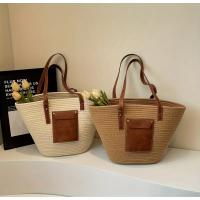 Bolso de mano tejido de paja para vacaciones de viaje de verano, bolso de playa de gran capacidad para mujer, bolso de mano artesanal de moda para vacaciones - details 0