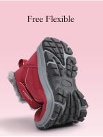 Zapatos de senderismo impermeables para mujer, Botines de cuero para mantener el calor al aire libre, Botas de senderismo de nieve cálidas de felpa antideslizantes, Invierno - details 9