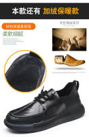 Zapatos nuevos de cuero genuino, estilo británico, antideslizantes, con suela gruesa y versátiles a la moda. - details 11