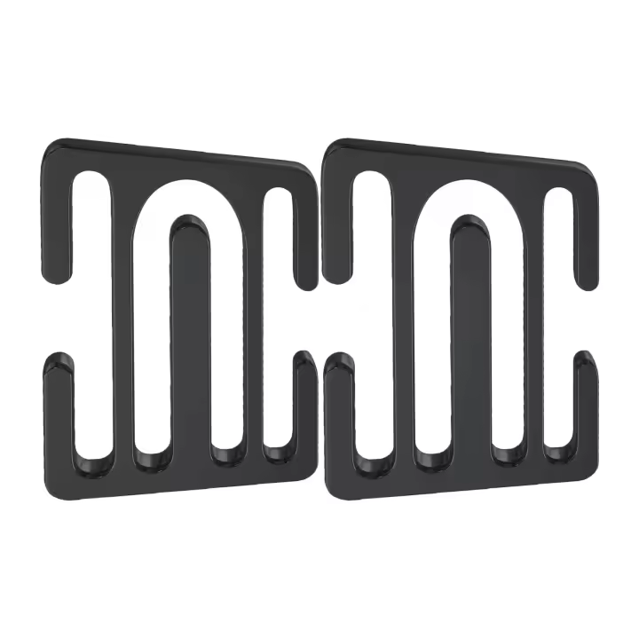 Clips de Metal para cinturón de seguridad de piezas para adultos, ajustador de cinturón de seguridad Universal para todos los modelos de automóviles, adecuado para niños, hombre gordo, adultos, negro, 2 uds. - 1