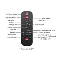 Proyector de estrellas, luz nocturna, música estrellada, Ola oceánica, lámpara de luz LED USB, decoración de fiesta de navidad - details 5