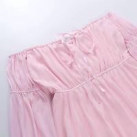 Mini vestido de gasa de hada rosa para mujer, corsé elegante con venta, vestido de verano de dama de honor con cuello con cuentas y manga larga vintage, - details 1