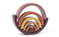 Juguete de madera Montessori para niños, bloques de construcción de arcoíris, juego de equilibrio de apilado creativo - details 20