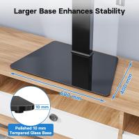 Soporte TV para Televisores de 42 a 86 Pulgadas, Altura Ajustable con Base de Vidrio Templado, Capacidad para 50 kg, máx. VESA 800x600mm - details 4