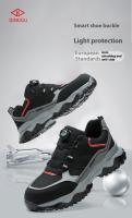 Zapatillas de seguridad ligeras y transpirables con puntera de acero, diseño antiperforación y antigolpes, zapatos de trabajo para hombres - details 1