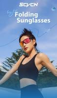Kapvoe-gafas de sol plegables para hombre y mujer, lentes fotocromáticas de moda, antivaho, portátiles, para ciclismo de montaña y carreras, UV400 - details 0