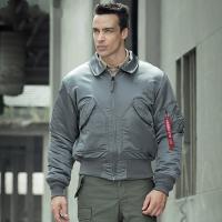 Chaqueta de vuelo Bomber CWU 45P acolchada de nailon para invierno, abrigo de estilo militar Vintage TOP GUN, chaqueta para hombre - details 0