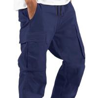 Temu Shein Pantalones Cargo para Hombre Deportes Color Sólido Cordón Multi-Bolsillo - details 26