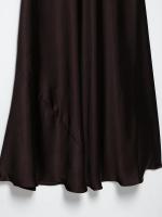 2025 verano nueva ropa de mujer textura de satén de seda vestido de tirantes largo vestido de fiesta con cuello en V para mujer - details 15