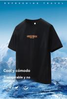 Camiseta de manga corta transpirable y holgada para hombre de verano de manga corta - details 1