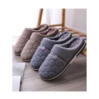 Zapatillas de algodón cálidas para hombre, zapatos informales de talla grande para el hogar, dormitorio, interiores, otoño e invierno, 47, 48, 49, 50 - details 8