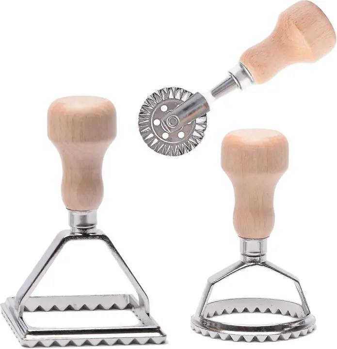 Set de Master Feng Ravioli Herramienta de Cocina para Hacer Ravioli de Madera y Hierro - 1