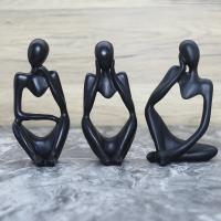 Estatuas abstractas de The Thinker, esculturas de Color arena, estatuilla de Yoga, decoración nórdica para sala de estar, decoración del hogar, adornos de escritorio Maison - details 13
