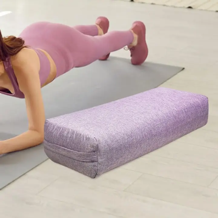 Almohada de refuerzo de Yoga para meditación, fácil de llevar, con asa de transporte para mujer - 1
