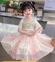Hanfu-falda glutinosa súper inmortal de manga corta para niña, falda glutinosa súper inmortal de estilo fino para bebé, verano 2025 - details 16