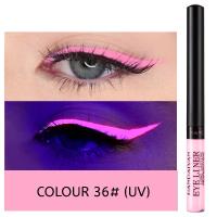 HANDAIYAN Juego de delineador de ojos líquido mate de 12 colores, delineador de ojos colorido intenso metálico resistente al agua, larga duración, punta ultrafina a prueba de manchas - details 45