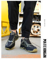 ZAPATOS DE TRABAJO protectores con punta de acero, calzado de seguridad indestructible, antideslizantes, ligeros, para hombre y mujer - details 16