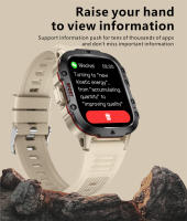 Reloj inteligente Ultra militar para hombre, dispositivo resistente al agua IP68, 5ATM, Monitor de salud, llamadas BT, 2024 pulgadas, para deportes al aire libre, novedad de 1,96 - details 5