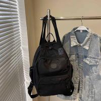 Mochila deportiva de nailon de estilo coreano, bolso de hombro de viaje de nailon de gran capacidad, bolso de mano de Color sólido, bolso de Fitness para ordenador - details 17
