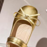 Zapatos de cuero para niñas pequeñas, zapatos planos con lazo para fiesta de boda, Princesa, Mary Janes, zapatos de vestir para niños brillantes - details 7