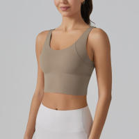 Hmidou-Sujetador deportivo para mujer, ropa interior Sexy de realce para Yoga, correr, gimnasio, Tops de Fitness, camiseta sin mangas de verano - details 29