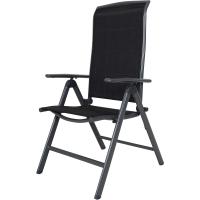 Silla plegable de aluminio Korfu, 67 x 59 x 113 cm, Carbón - details 12