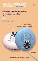 musica para dormir bebe regalo cumpleaños Portátil maquina de ruido blanco - details 11