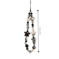 Correa de teléfono estilo gótico Y2K, mariposa, estrella, corazón, cordón para teléfono móvil con cuentas, cadena antipérdida para teléfono móvil, llavero - details 1