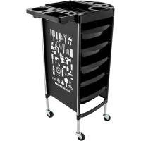 Carrito de Peluquería Multifuncional Con 5 Cajones y Ruedas - Estable y Duradero Para Salones de Belleza - details 5