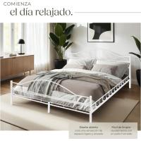 Cama de Boda Romántica y Estable Estructura de Cama de Madera Base de Cama Resistente - details 23