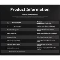 Afeitadora Eléctrica Flotante con Tres Cabezas Carga USB Impermeable Deportes y Exteriores - details 1