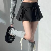 2025 Minifalda con lazo Falda corta plisada Boxy de tiro bajo Minifalda Verano Y2K 90s Traje lindo - details 0