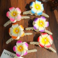 Pasadores bohemios, garra para el pelo con flores, horquilla bonita con perlas, pinza para el pelo con flores, tocado de estilo coreano, Clip de tiburón grande para mujer - details 12