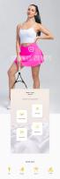 Falda de tenis plisada con bolsillos para mujer, pantalones cortos, faldas atléticas, faldas cruzadas de cintura alta para gimnasio, Golf, faldas deportivas de entrenamiento - details 2