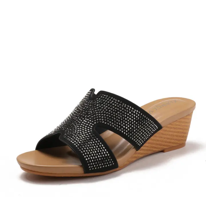 Sandalias de verano para mujer Zapatos de moda versátiles con suela gruesa y tacón alto - 1
